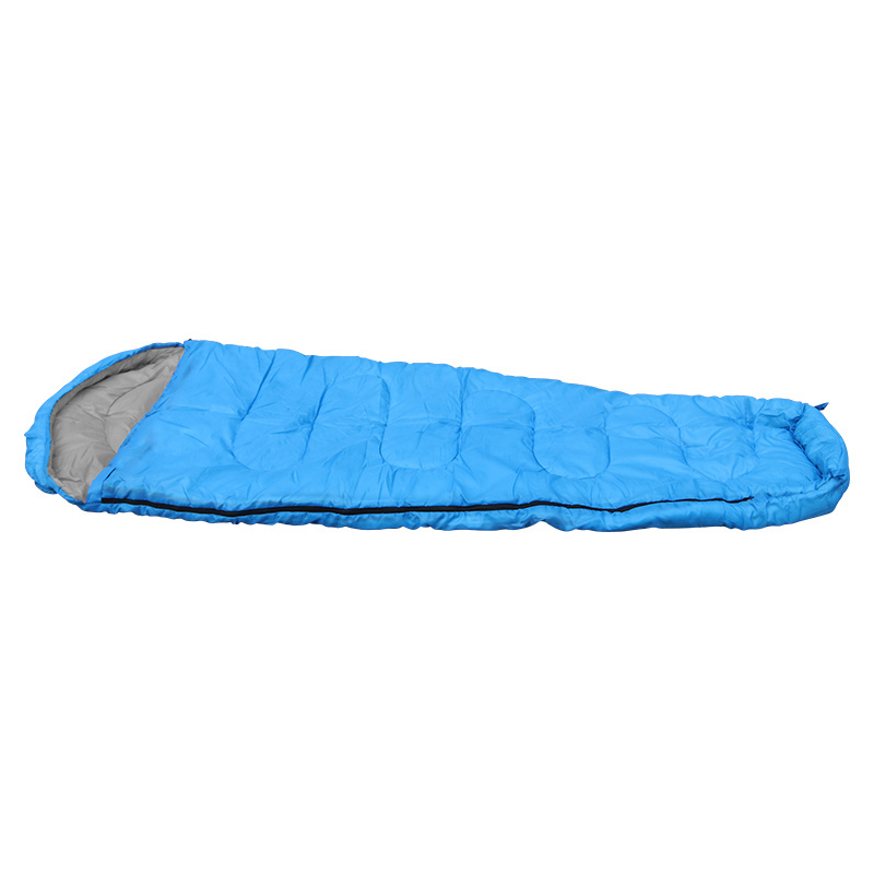 Factory Directly Selling Camping Product Outdoor Sleeping Bag China Cotton Waterproof Blue Floor Mat 3 Seasons 1pc/carry Bag