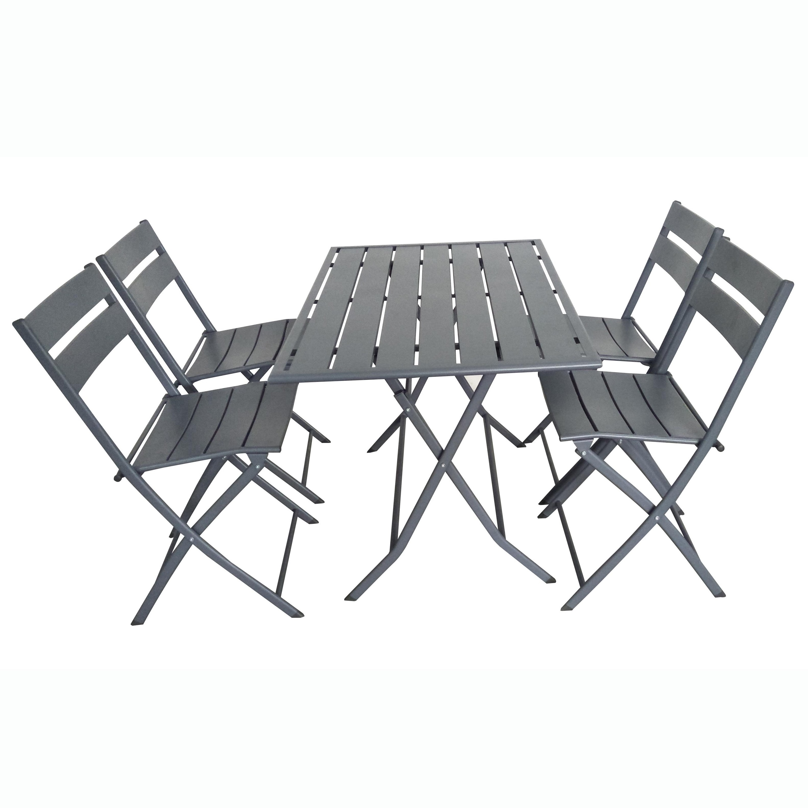 TIPTOP Hot Selling Outdoor Garden Patio Cafe Courtyard Restaurant Furniture Sets Metal Dining foldable Chair and Table Sets