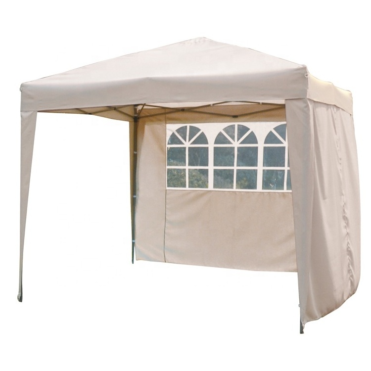 Hot Sale Outdoor Patio Metal  Folding Gazebo  Aluminium frame Gazebo With 2 Side Panels