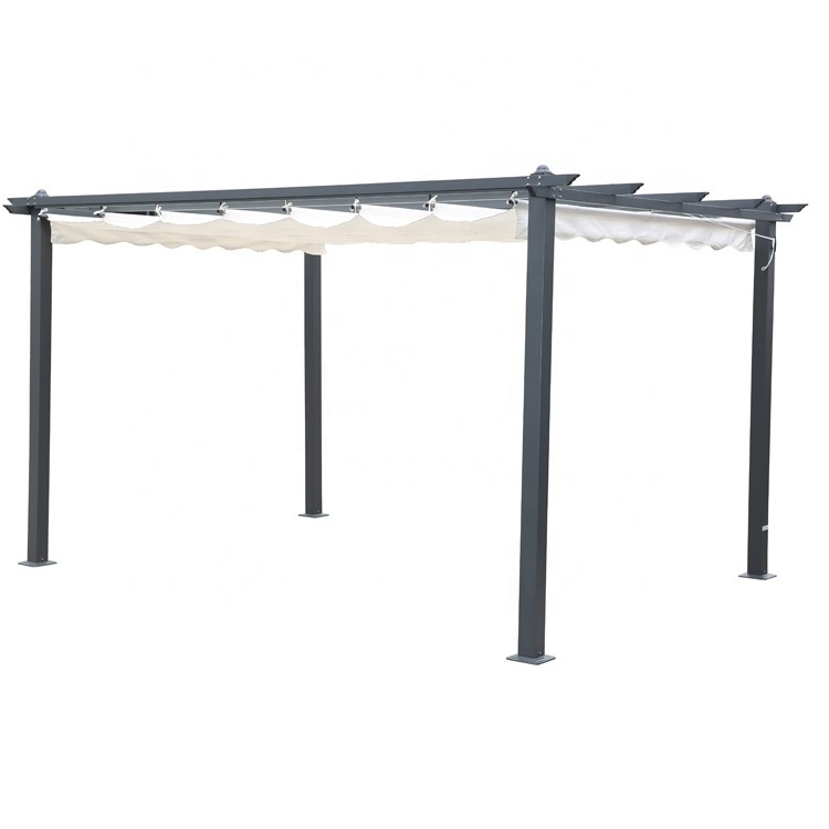 Factory Price OEM and ODM Customized framed canopy aluminum pergola gazebo in garden outdoor