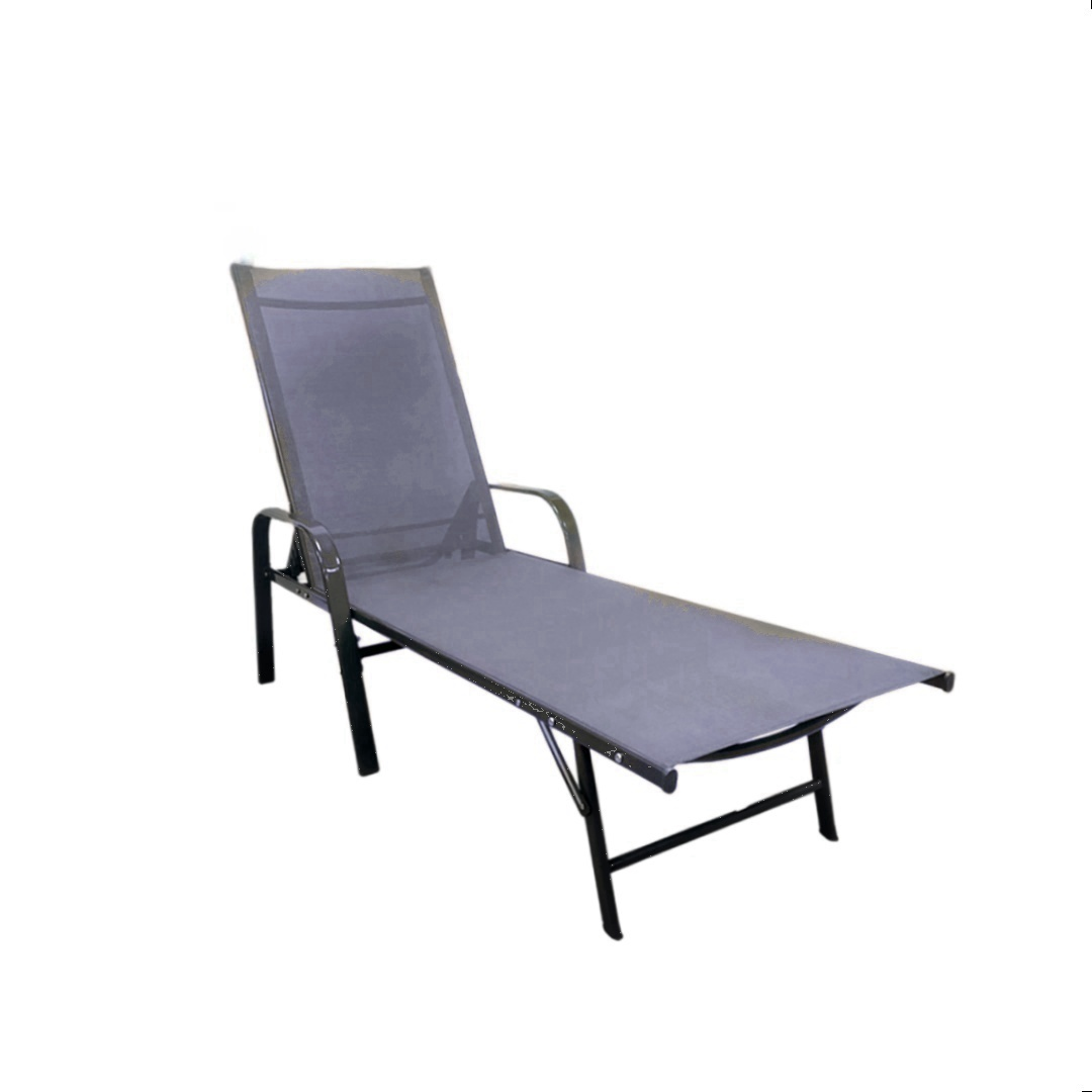 Custom Commercial KD Sun Lounger Aluminum Adjustable Beach Folding Pool Sun Chaise Lounger