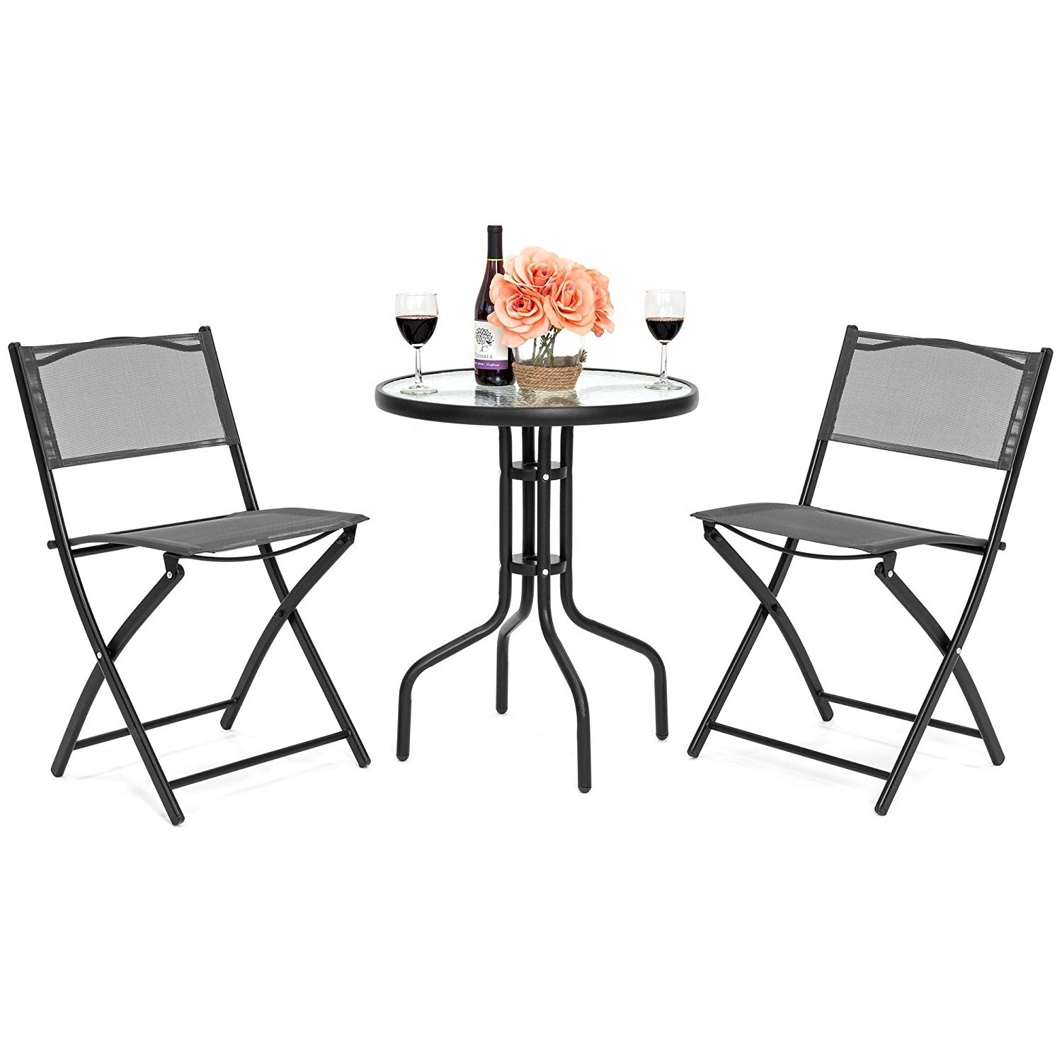 Hot Sale Outdoor Furniture Rattan Dining Room cafe table chair set