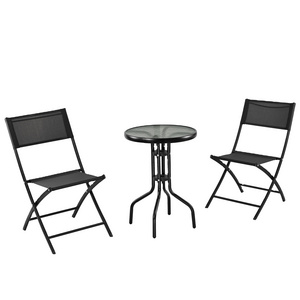 garden chair Best Choice Products 3-Piece Patio Bistro Dining tables with garden chair garden,Steel Frame