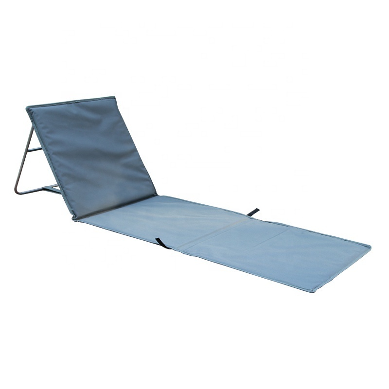 Adjustable Backrest Portable Folding Lounge Beach Mat Waterproof Oxford Beach Mat with Backrest