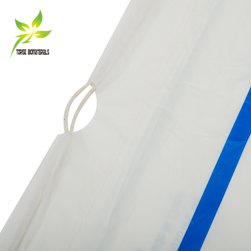 EN13432/BPI Certified 100% Compostable and Biodegradable Drawstring Bags for Medical Industry and Household Products