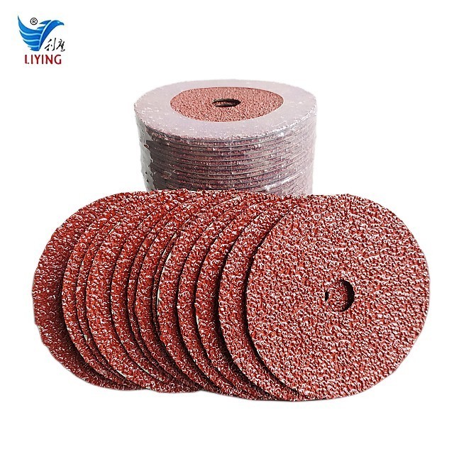 LIYING Aluminum Oxide Resin Fiber Disc Sanding Disc For Metal Stainless Steel Polishing Grinding