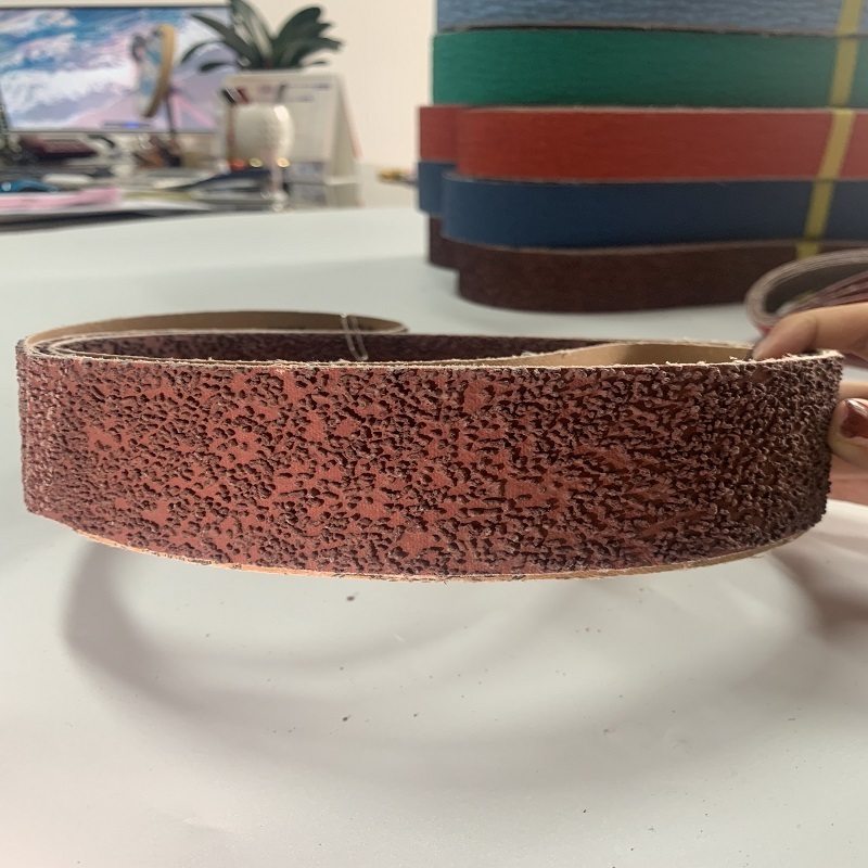 cubitron Aluminium oxide fibre abrasive sanding belts with high quality