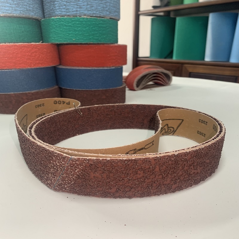 cubitron Aluminium oxide fibre abrasive sanding belts with high quality