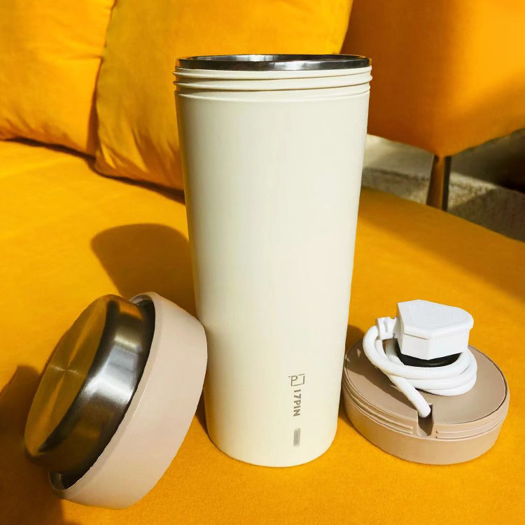 New warm keeping cup heating bottle insulation flask stainless steel electric kettle kettle style