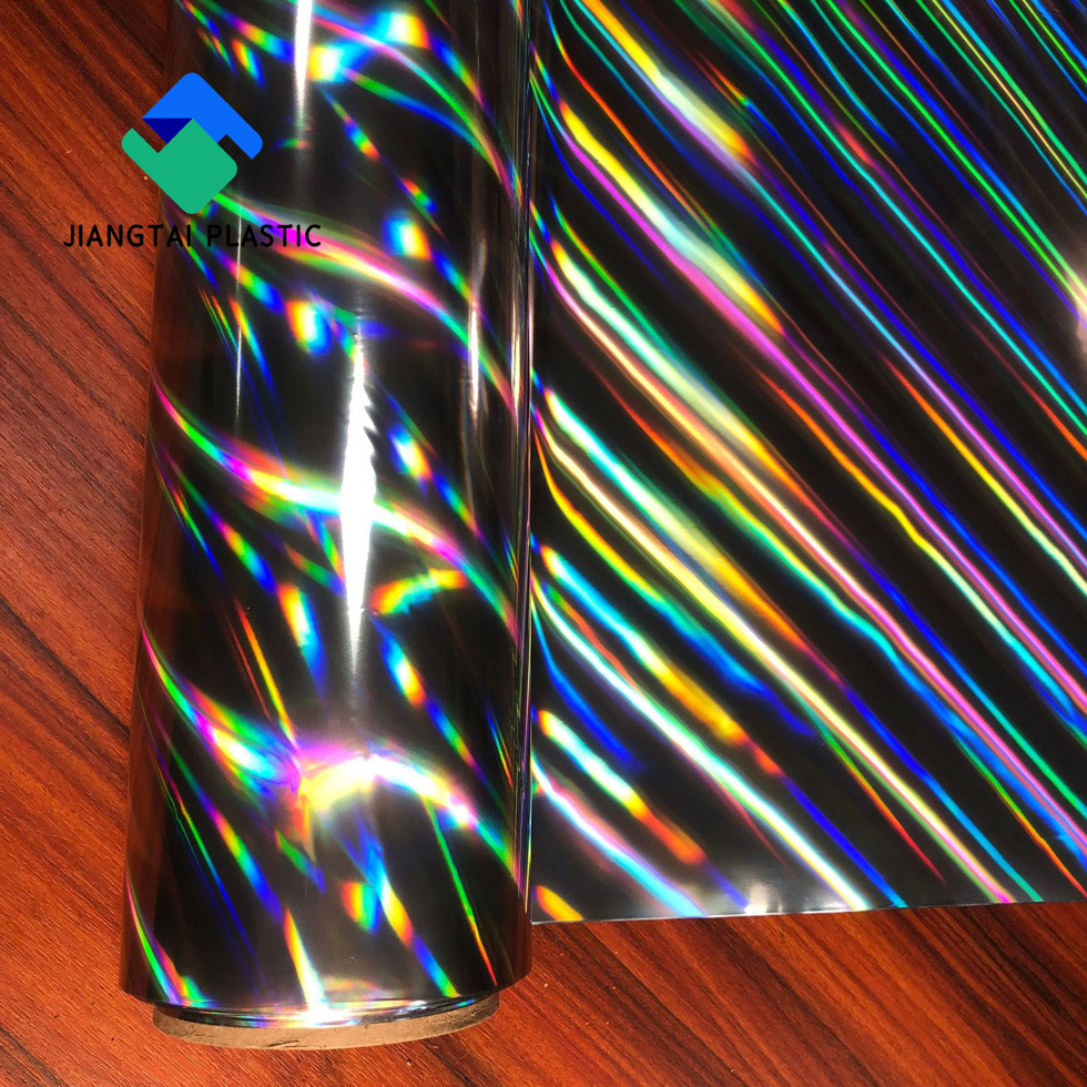 Jiangtai  Shiny Holographic Rainbow BOPP Laser Film for Packing and Laminating