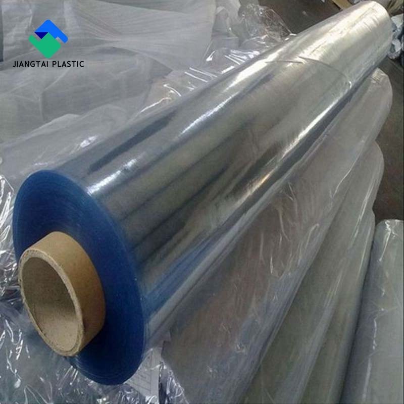 Jiangtai Plastic Factory Price Transparent PVC Film Non-sticky Clear Pvc Plastic Film Vinyl Shrink Clear Soft PVC Film