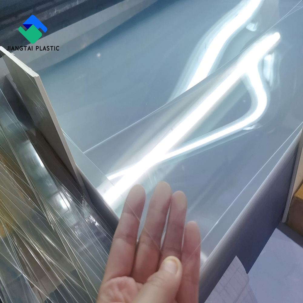 Jiangtai 150 Micron Rigid Plastic Transparent PVC Roll sheet for folding box