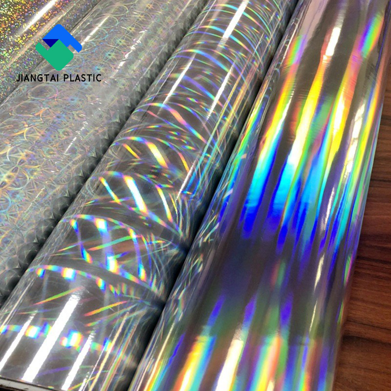 Jiangtai  Shiny Holographic Rainbow BOPP Laser Film for Packing and Laminating