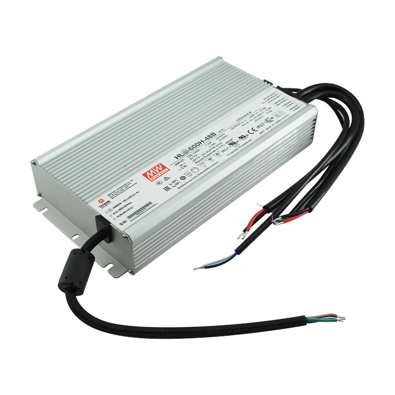 Meanwell  600W 48V LED  Power Supply 42V 0-10VDC  dimming 7 years warranty HL-600H-48B LED Driver