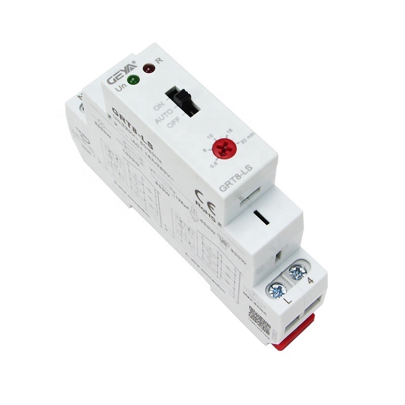 Staircase Switch AC 230V Time Relay GRT8-LS for delayed switching off lights and fan