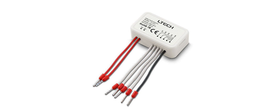 Ltech LT-424 DALI Push Switch DALI dimming to Push dimming