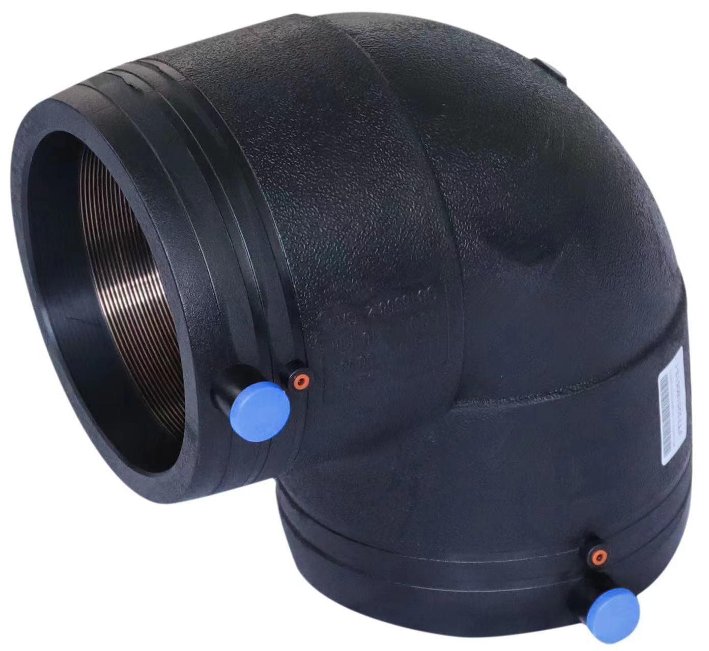 Jiangte HDPE PE100 electrofusion pipe fitting  for water reducing tee elbow  Virgin materials