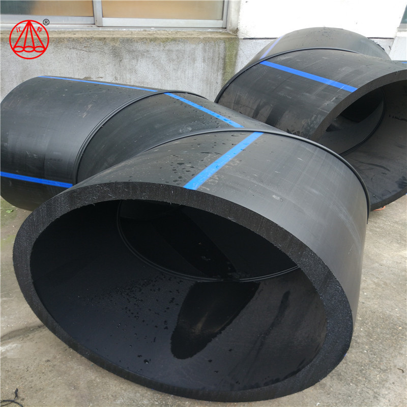 Jiangte 100% new material butt welding hdpe pipe fittings bend 45 degree elbow