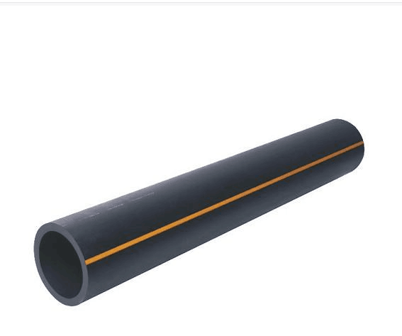 Jiangte HDPE Gas pipe PE100 pipe Polyethylene Plastic Pipe  sdr 11 17 21 With Orange Stripe For Natural Gas