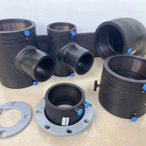 Jiangte HDPE PE100 electrofusion pipe fitting  for water reducing tee elbow  Virgin materials