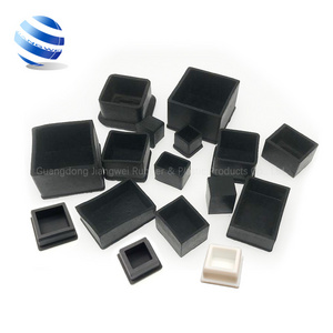 Rectangular square bumper rubber end caps feet pad for square tube