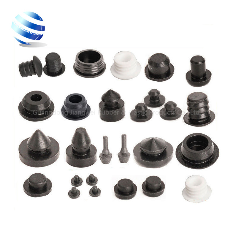 Custom flexible round small waterproof epdm pu silicone rubber screw covers end water  pipe dust seal hole caps plug stopper