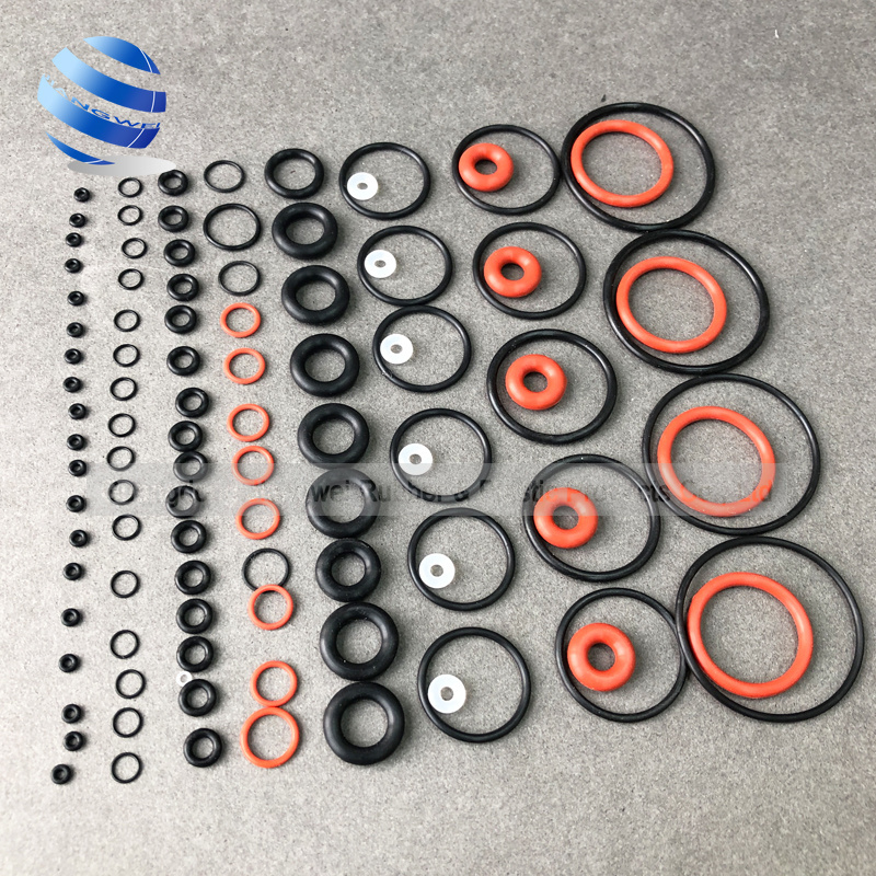 custom high quality nitrile pu polyurethane vmq epdm hnbr nbr fpm ffkm fkm silicone rubber seals oring o-ring o ring seals