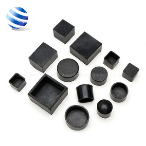 Rectangular square chair leg silicone rubber end caps cover plugs for square tubing