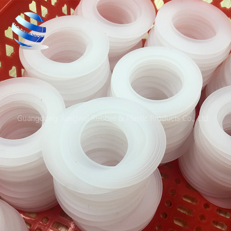 Custom heat temp temperature sealing transparent glass jars silicone rubber lid pot feeding bottle thermos gasket washer seal