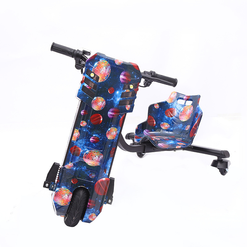 Kids electric scooter 360 rotating crazy cart good price 3 wheels electric drifting trike for kids rent kids drifting scooter