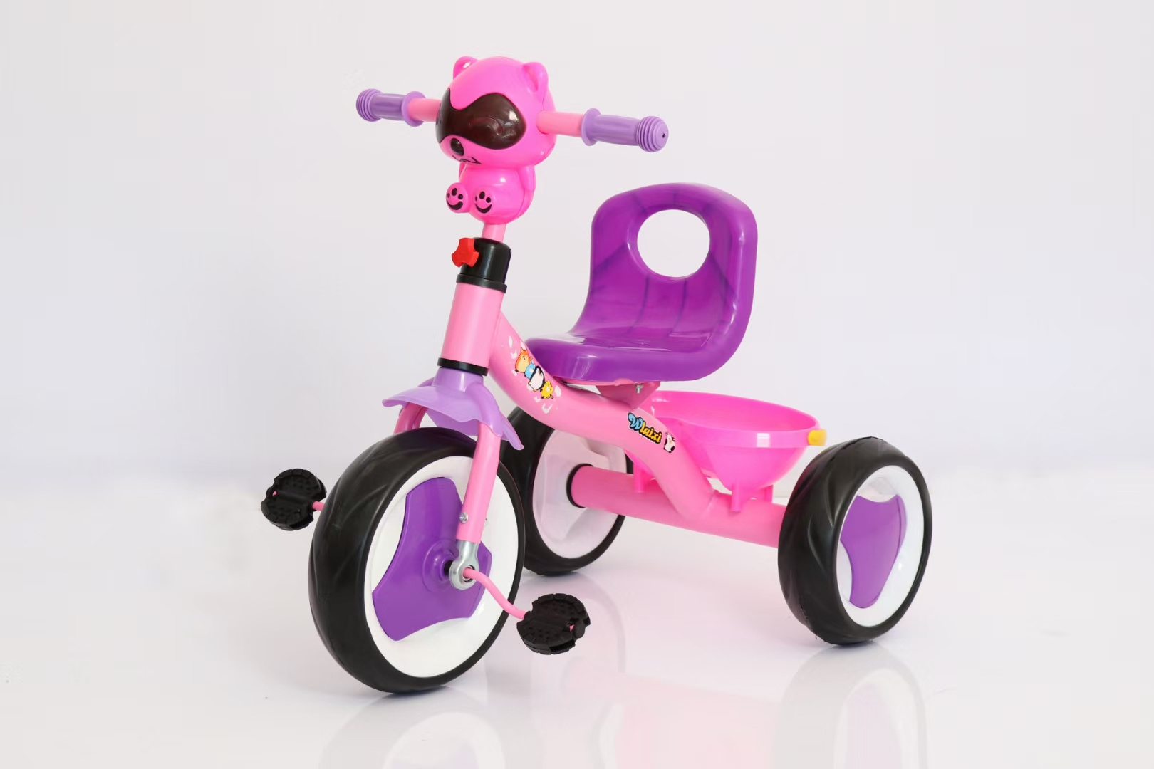 Toddler Tricycle Age 2 3 4 Years Old Kids Trike with Back Basket 3 Wheel Bike Birthday Toys Gift for Boys Girls