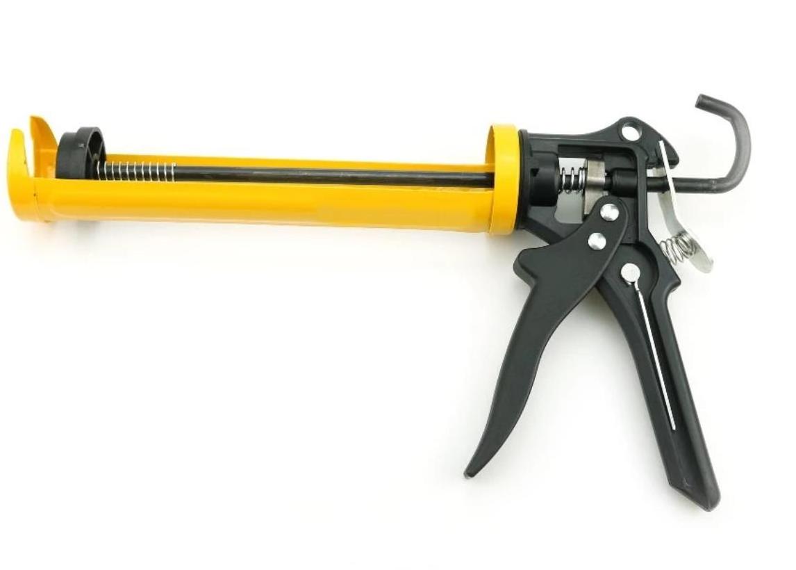 Heavy duty manual drop-free silicone sealant caulking gun for construction