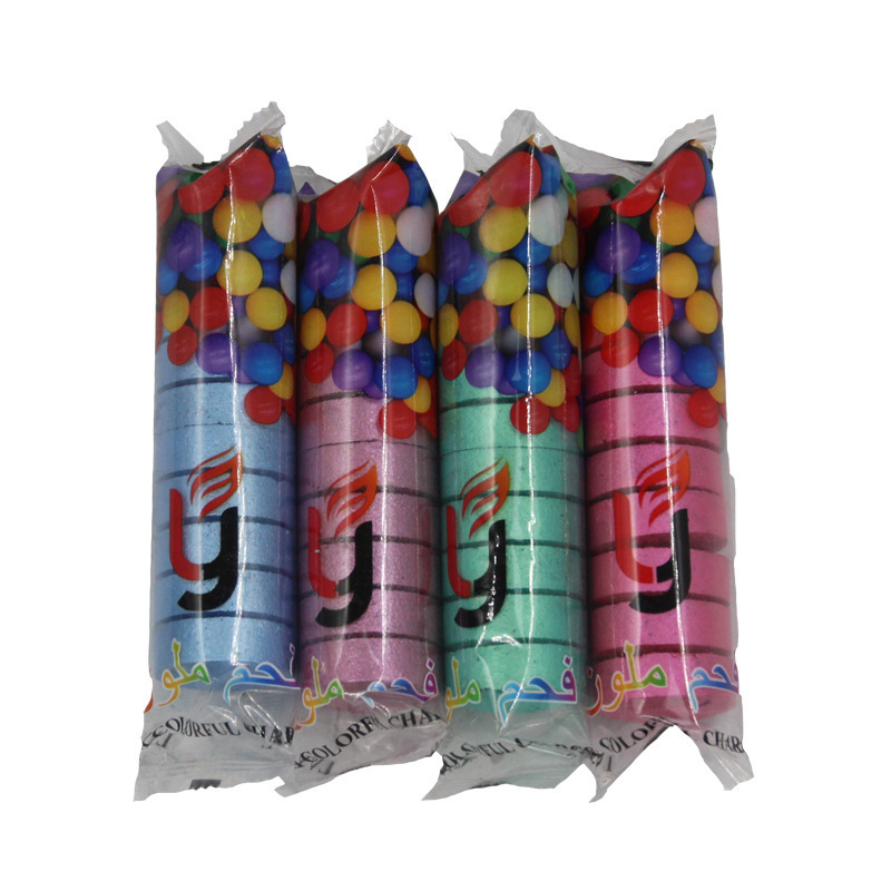 Colorful Round Charcoal Multiple Colors For Shisha Incense Hookah