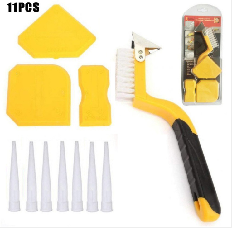 Hot selling wholesale factory sealant smooth silicone removal mighty 11 Pieces Caulking Tool Kit