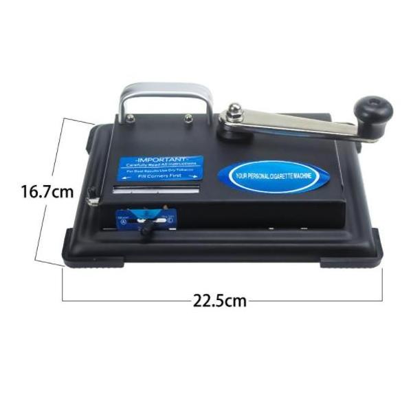 Manual cigarette maker black 8mm square manual cigarette maker Metal Cigarette puller rolling machine