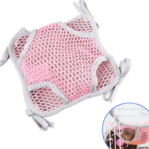 Hamster Hammock Four Corners Double Layer Breathable Mesh Design Cage Hanging Bed Sleep Snuggle Hammock a Cool Animal Bedding