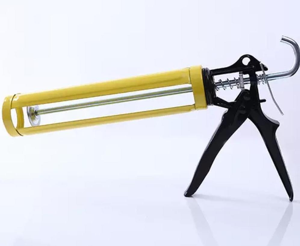 Heavy duty manual drop-free silicone sealant caulking gun for construction