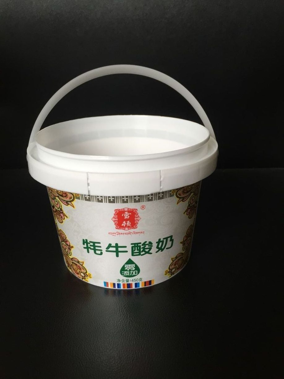 Custom Label Cookies Ice Cream Leak Proof Plastic Bucket 5 Litre Food Grade Container With Lid