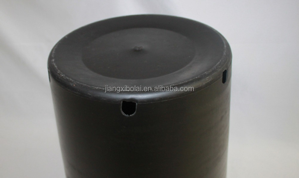 Recycled PP material 15 gallon black plastic flower nursery pots