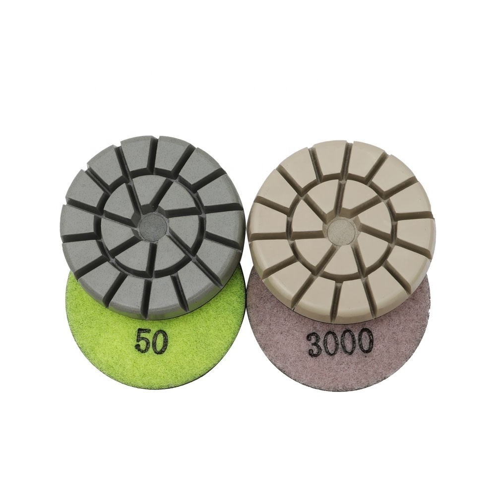 Concrete Floor Polishing pads Diamond Wet Or Dry Polishing Pad (Grit 50-3000) Manufacture