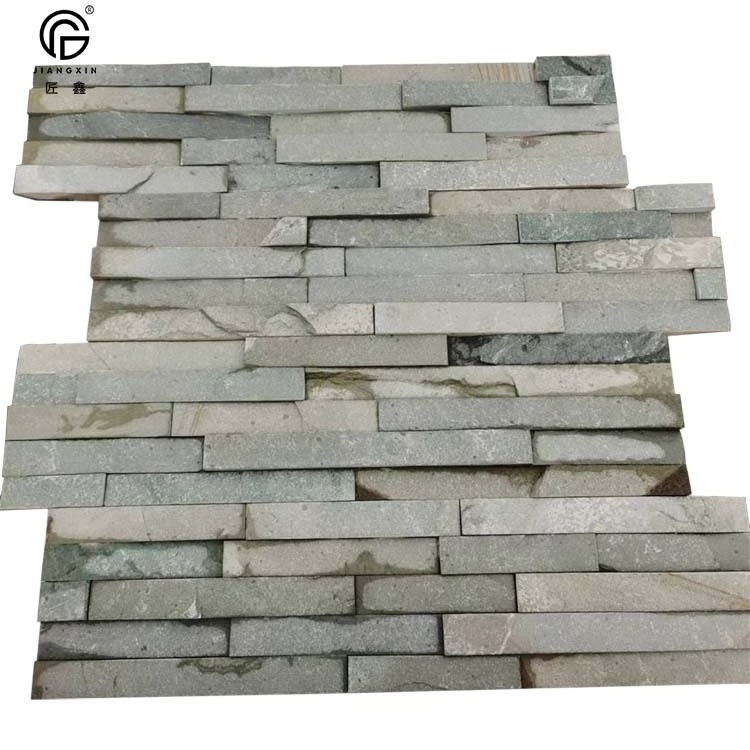 Natural thin stone veneer Beige slate wall culture stone  Wall Covering Stones