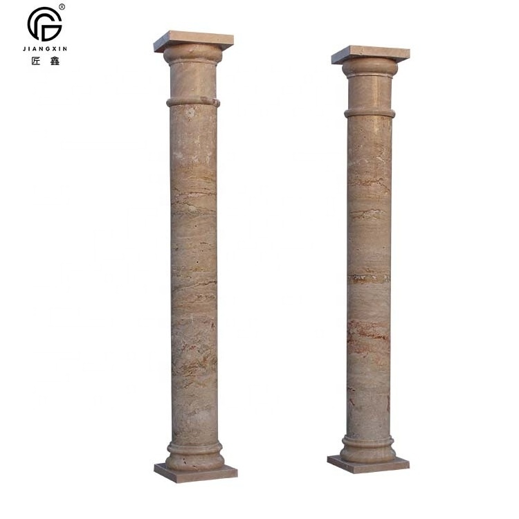 customized natural marble hand carving decorative pillar roman columns