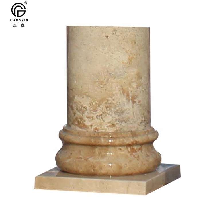 customized natural marble hand carving decorative pillar roman columns