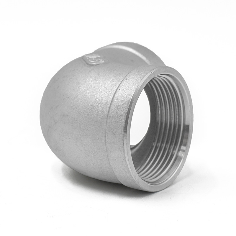 90 Degree Elbow Stainless Steel Pipe Fittings Double Internal Thread Tube Connector