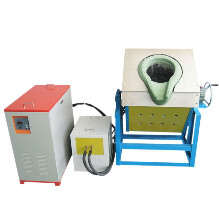 Induced melting furnace 5kw/15kw small foundry furnace metal melter for sale , gold melting machine price