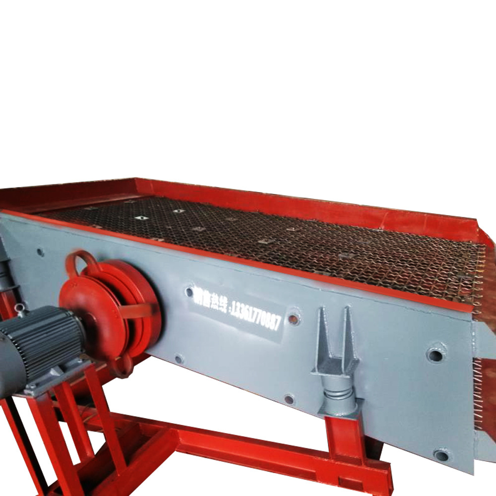 Industrial horizontal quarry rock vibrating screen with eccentricity vibrator