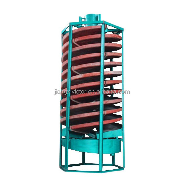 Mineral Processing Spiral Concentrator Chrome Spiral Chute for Monazite Ore Beneficiation