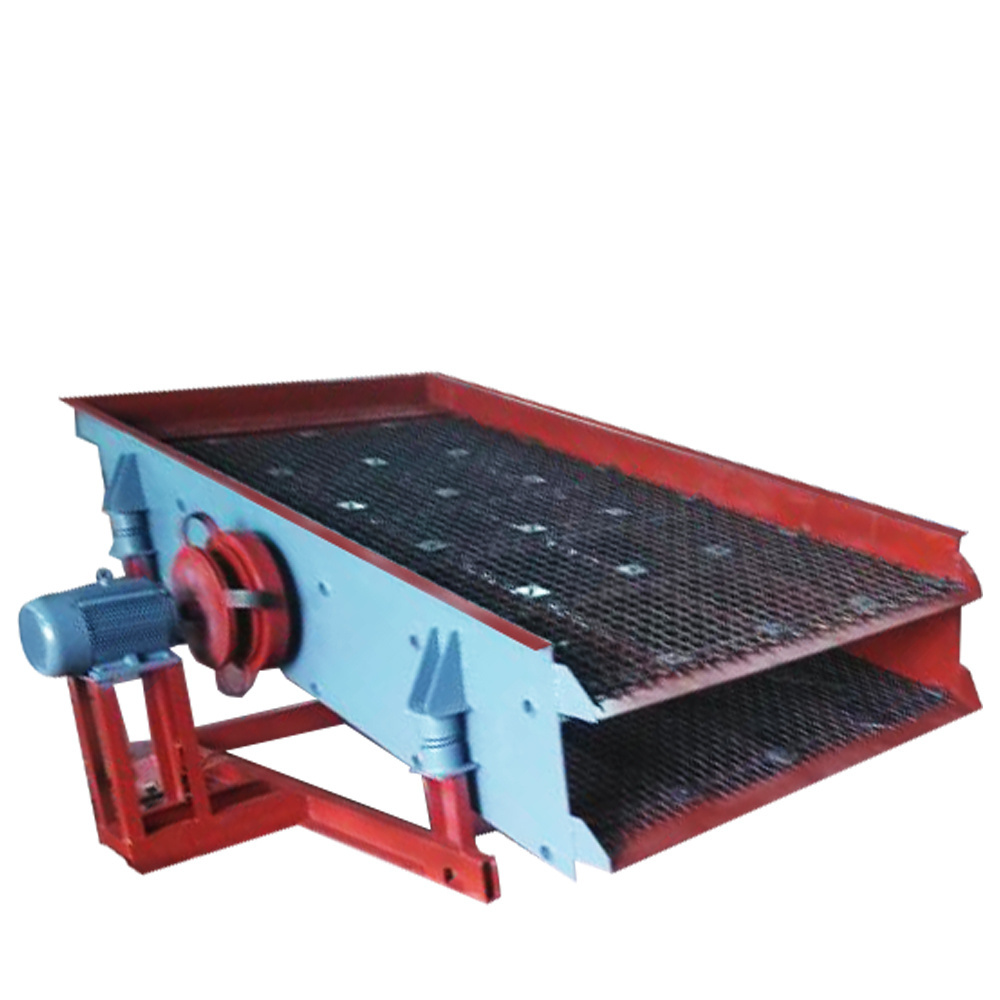 Industrial horizontal quarry rock vibrating screen with eccentricity vibrator