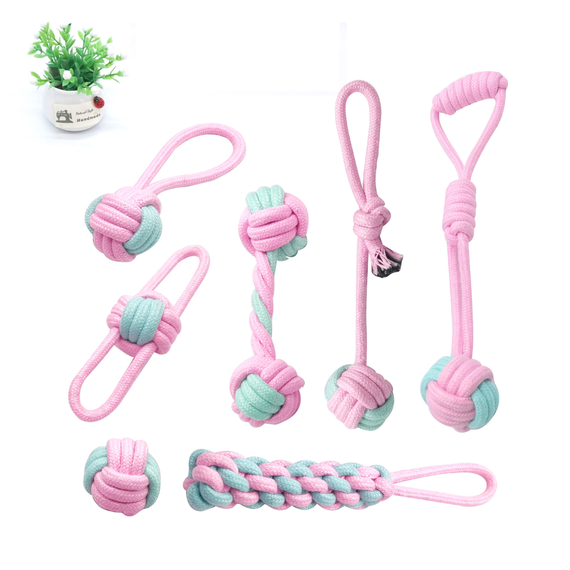 Manufacturer Wholesale TPR Rope Plush Poop Bag Pet Dog Chew Toys