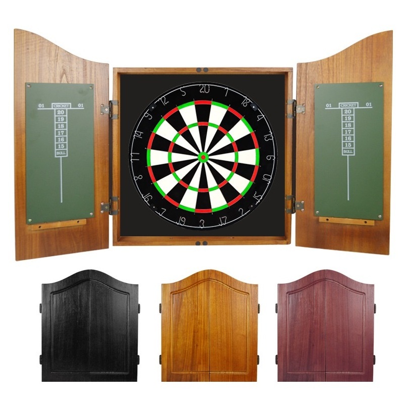 High-end wooden dart box Solid wood dart box set dartboard cabinet